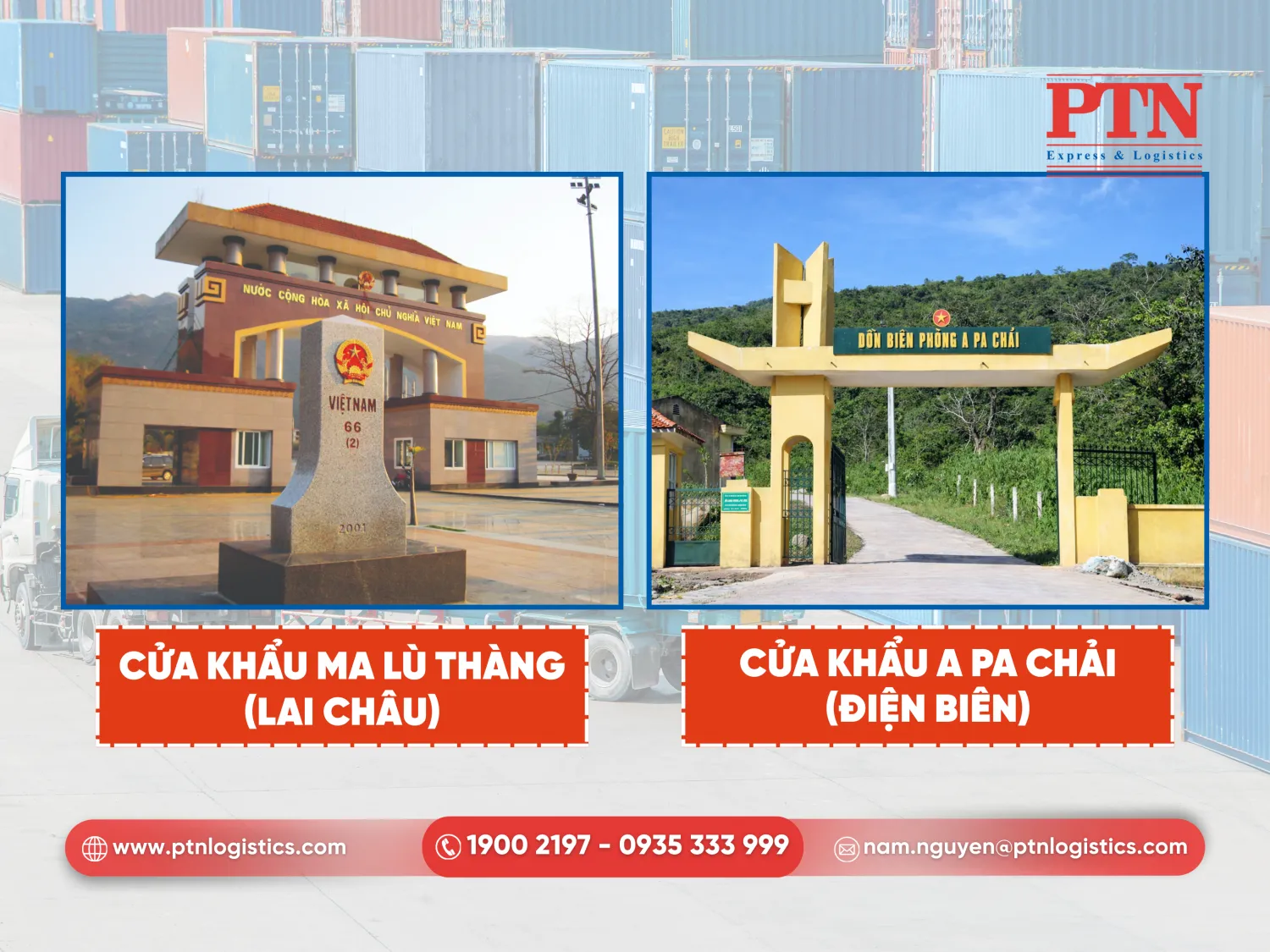 Hệ thống cửa khẩu tại Lai Châu và Điện Biên