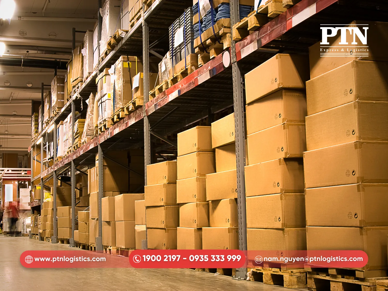 Hệ thống kho bãi rộng lớn