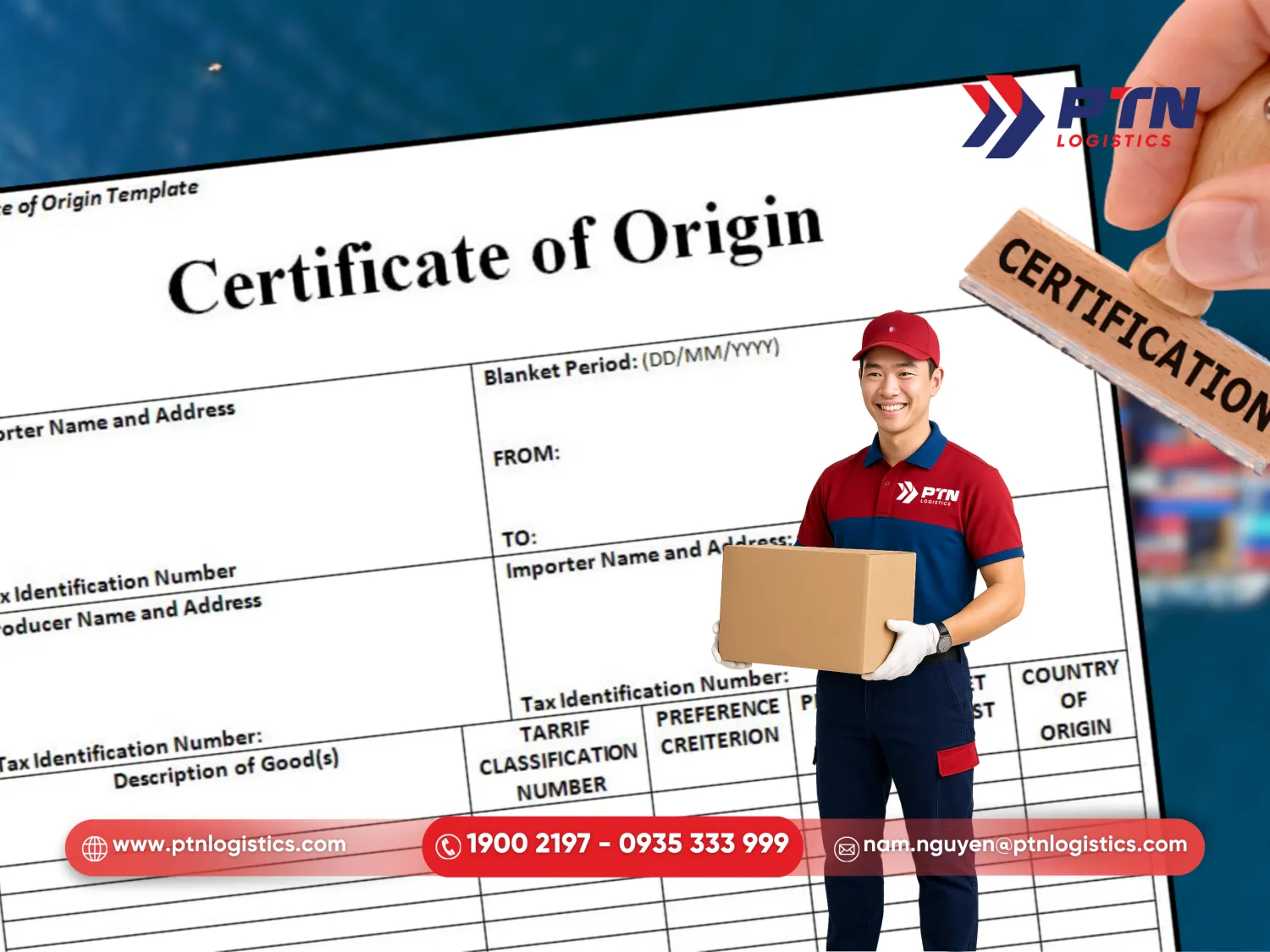 Hỗ trợ xin giấy C/O hợp lệ, chìa khóa giảm thuế nhập khẩu