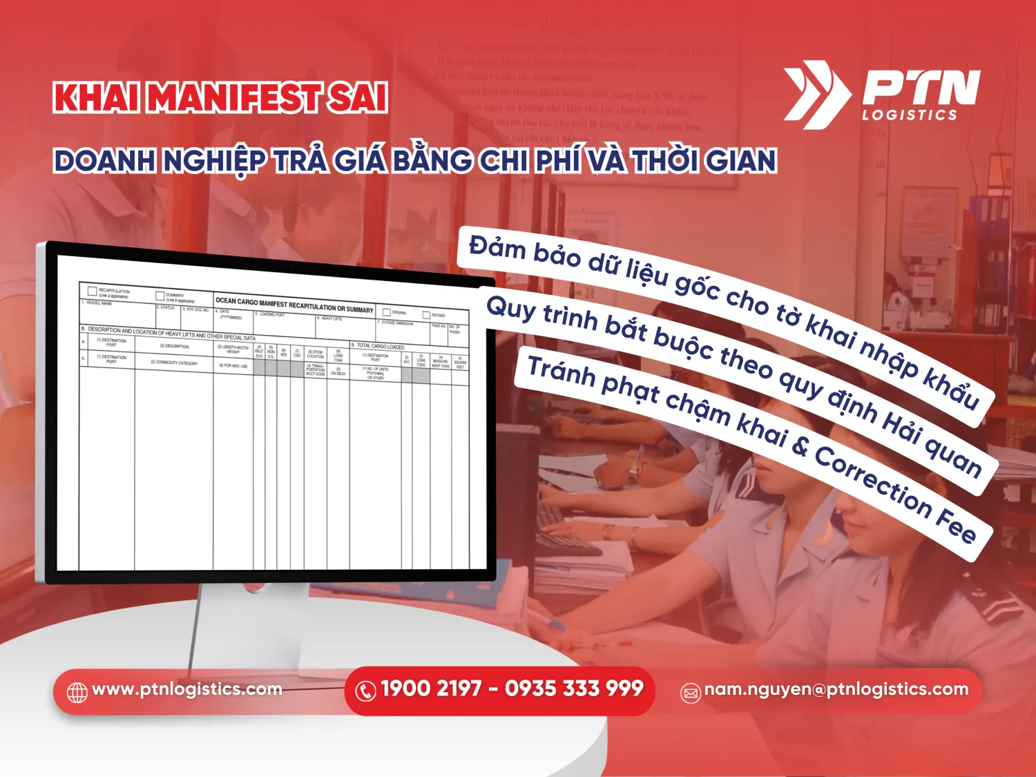 Khai manifest hàng nhập đúng chuẩn