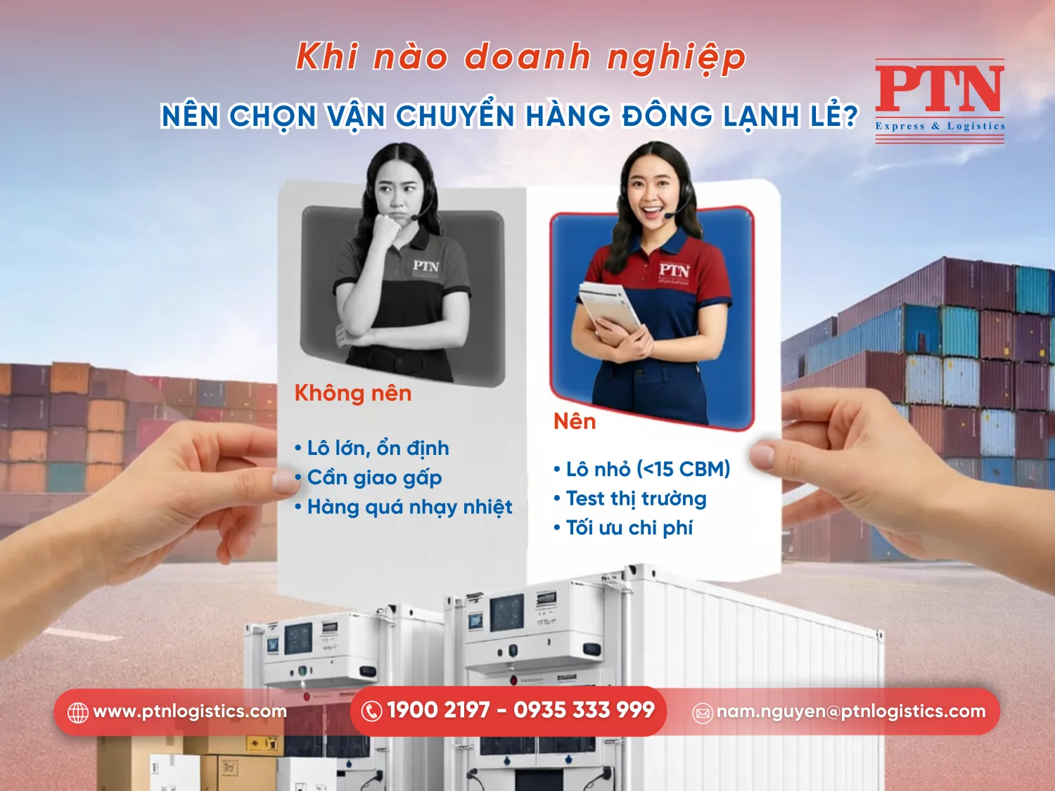 Khi nào doanh nghiệp nên chọn vận chuyển hàng đông lạnh lẻ