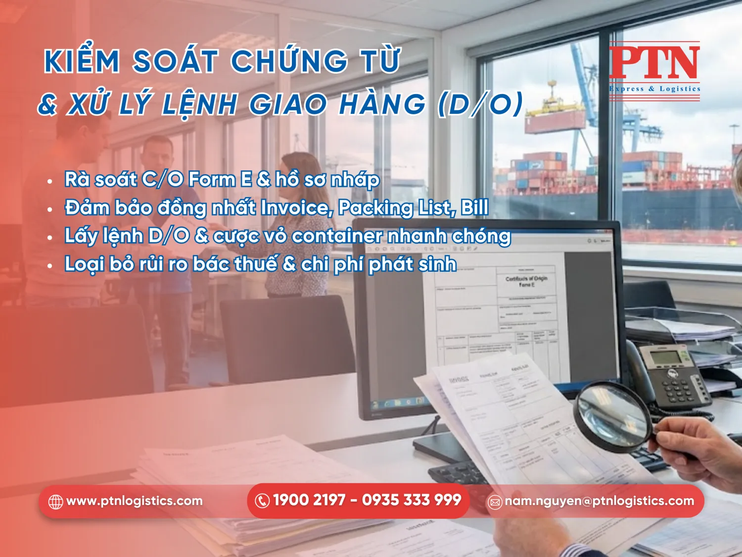Kiểm tra chứng từ và xử lý lệnh giao hàng