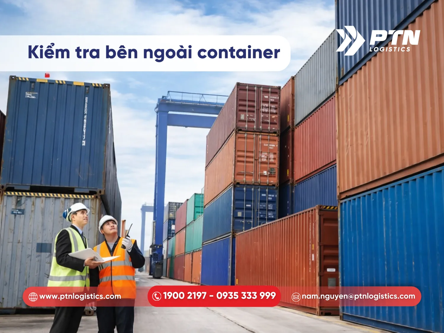 Kiểm tra phía bên ngoài container