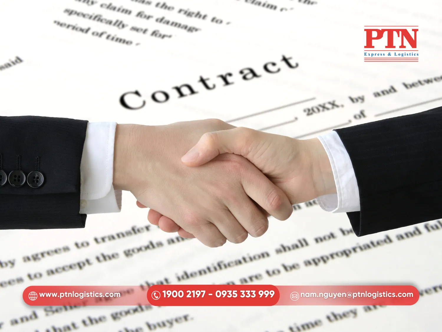 Ký kết hợp đồng và điều xe book tàu