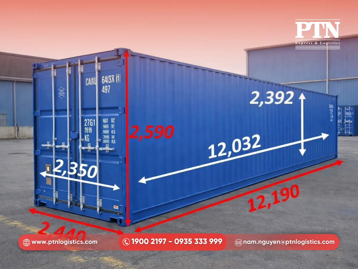 Loại container 40 feet