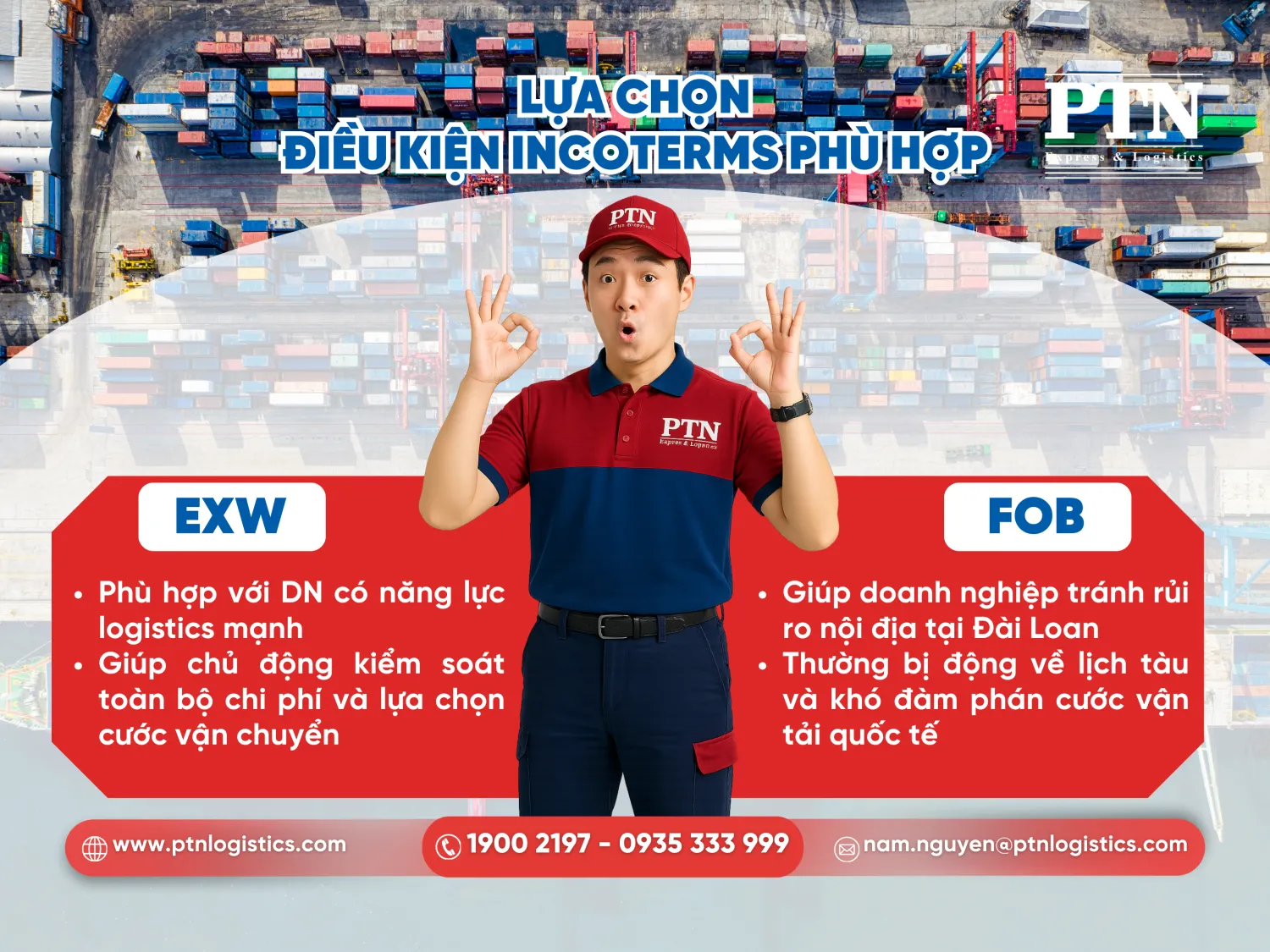 Lựa chọn điều kiện incoterms phù hợp