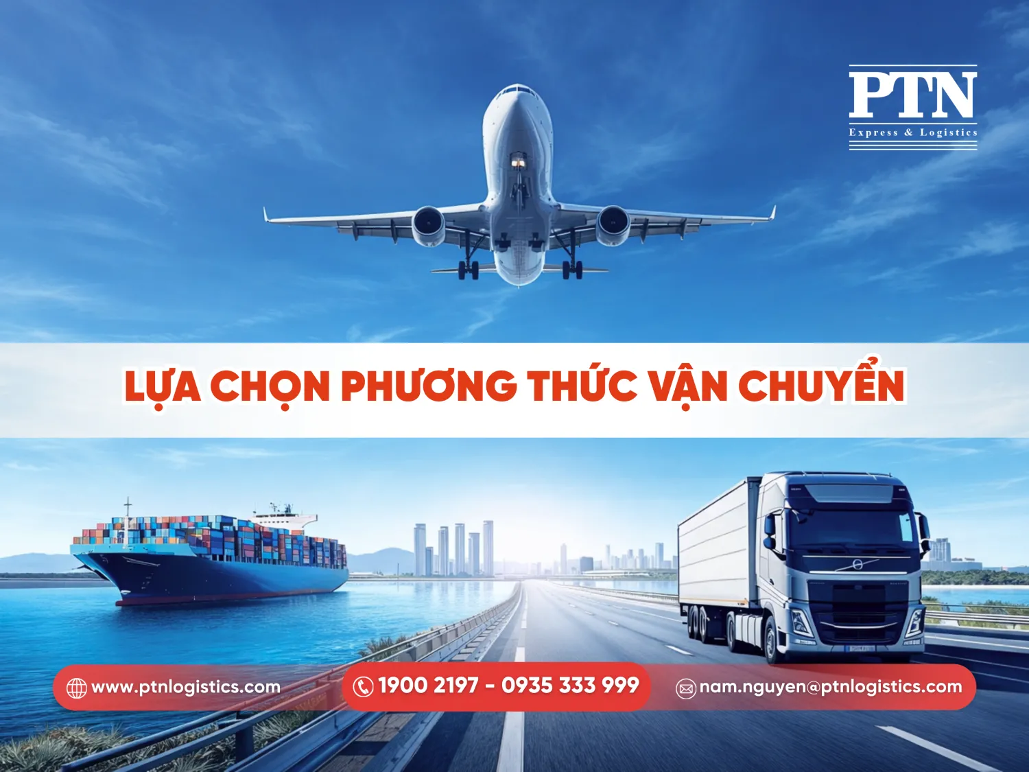 Lựa chọn phương thức vận chuyển phù hợp nhất