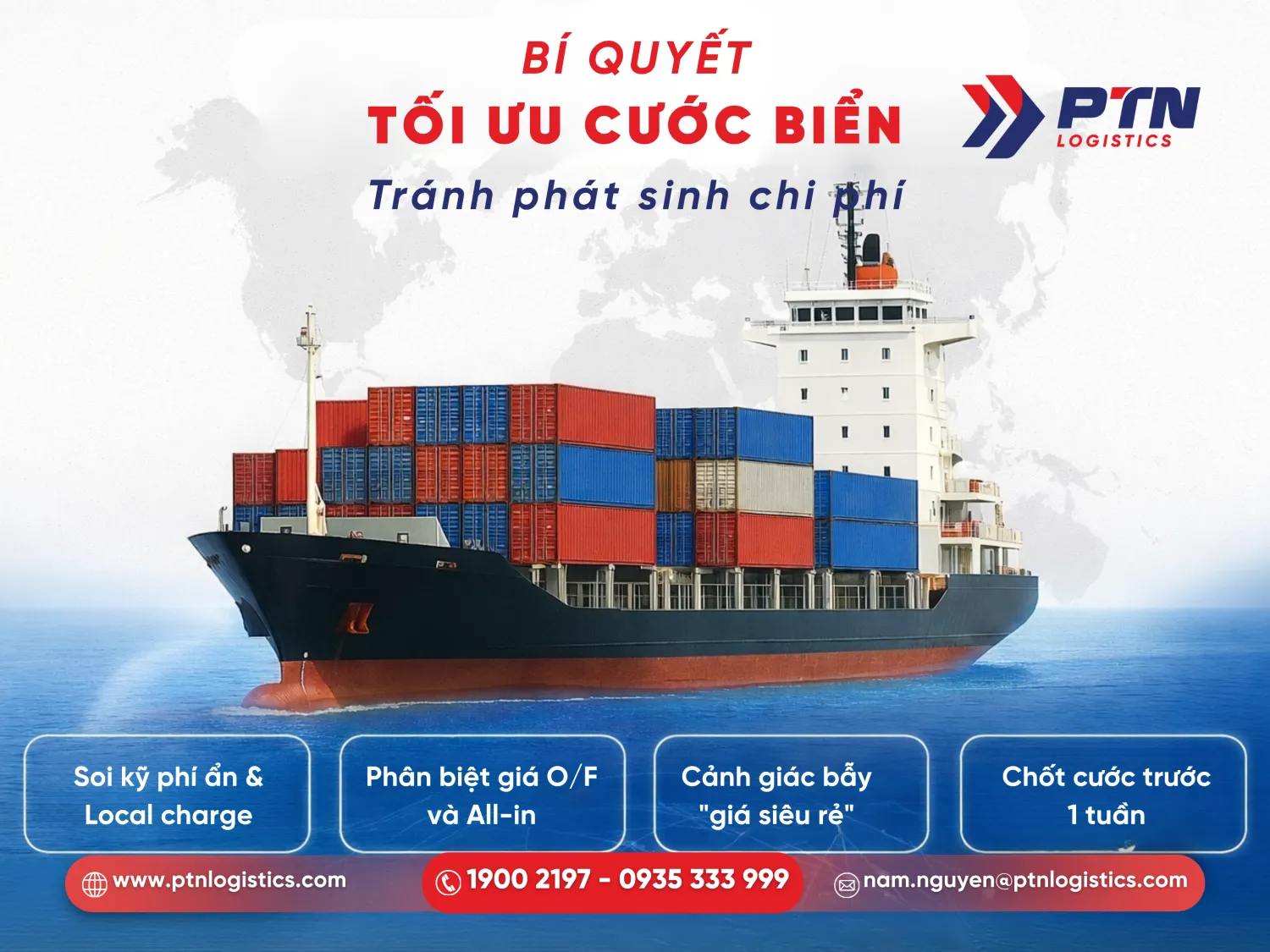 Lưu ý khi tham khảo giá cước vận tải biển