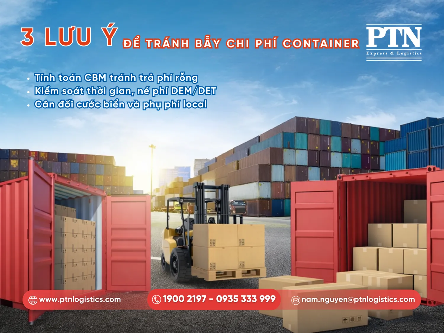 Lưu ý quan trọng khi chọn container