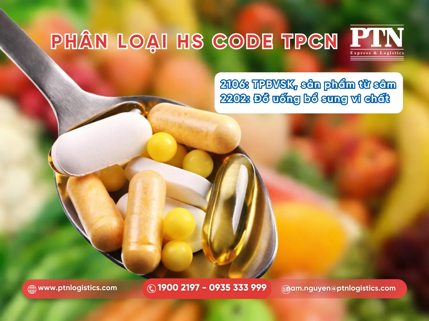 Mã HS cho thực phẩm chức năng