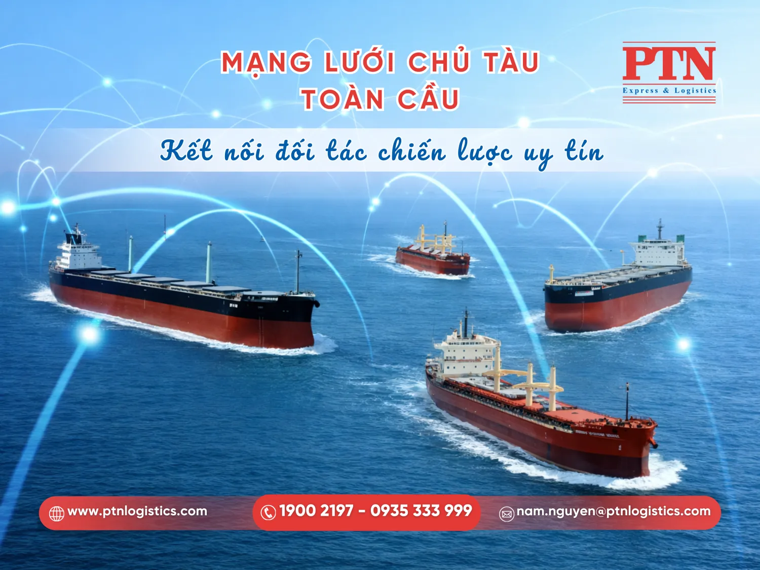 Mạng lưới chủ tàu đa dạng và kết nối toàn cầu