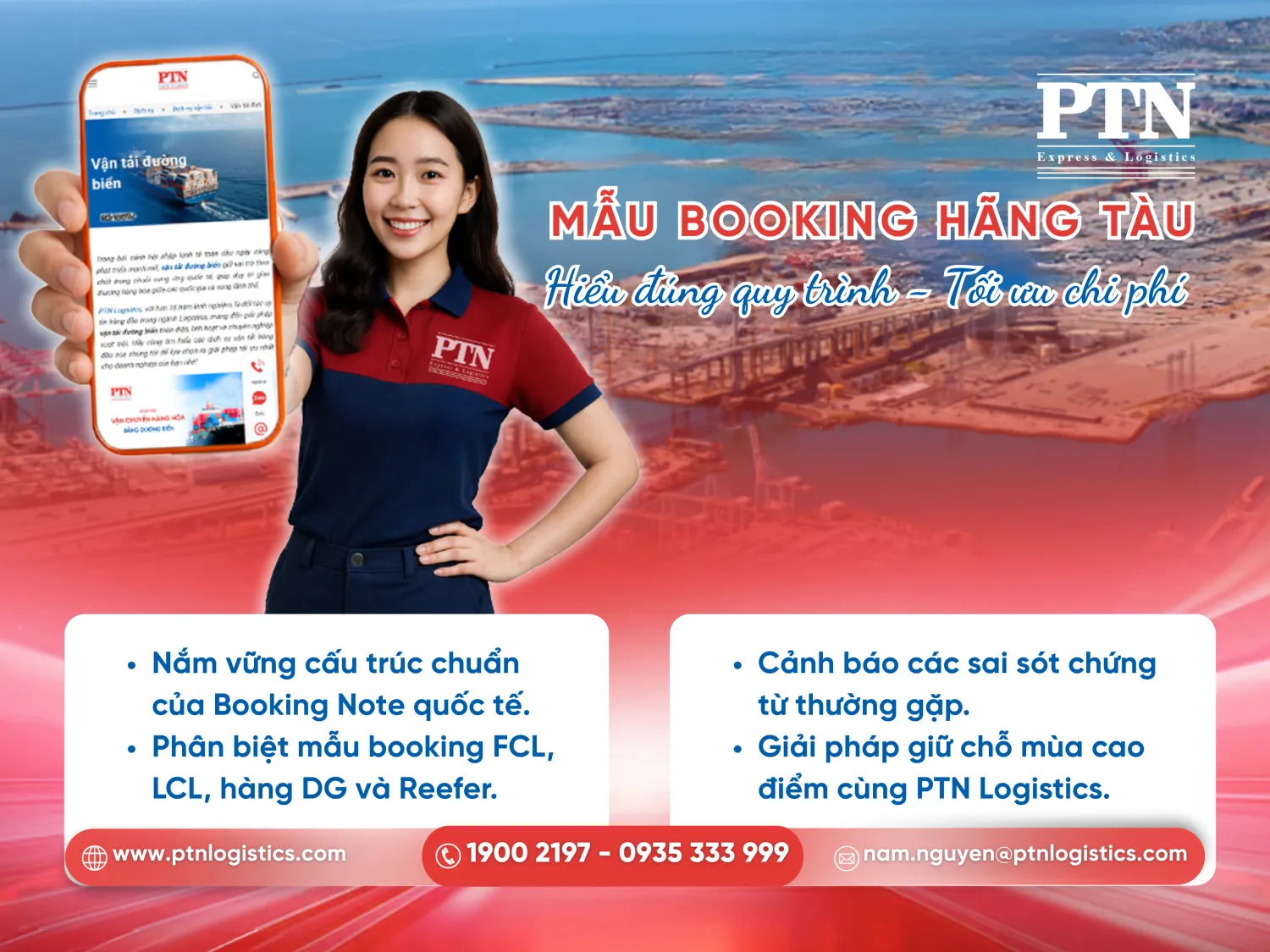 Mẫu booking hãng tàu