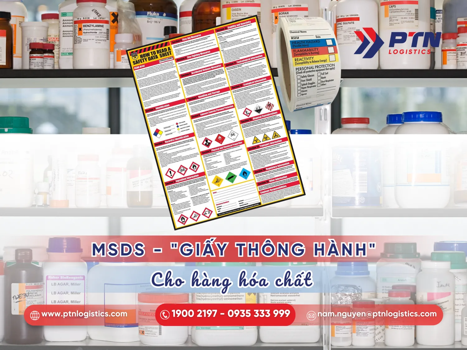 MSDS cho mặt hàng hóa chất