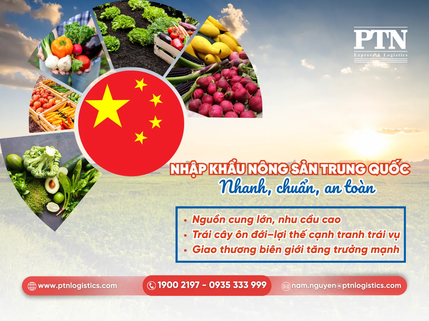 Nhập khẩu nông sản Trung Quốc