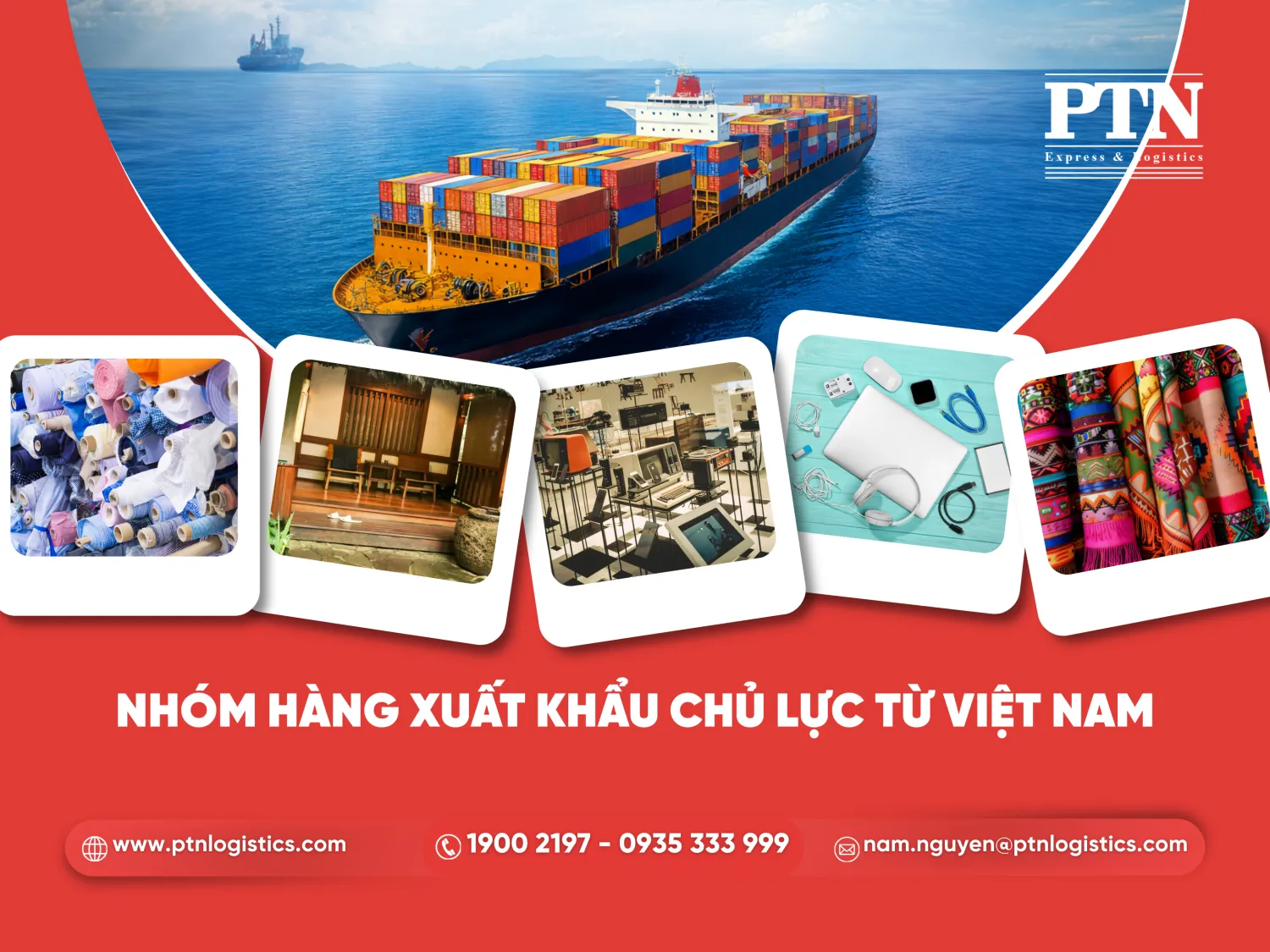 Nhóm hàng xuất khẩu chủ lực từ Việt Nam