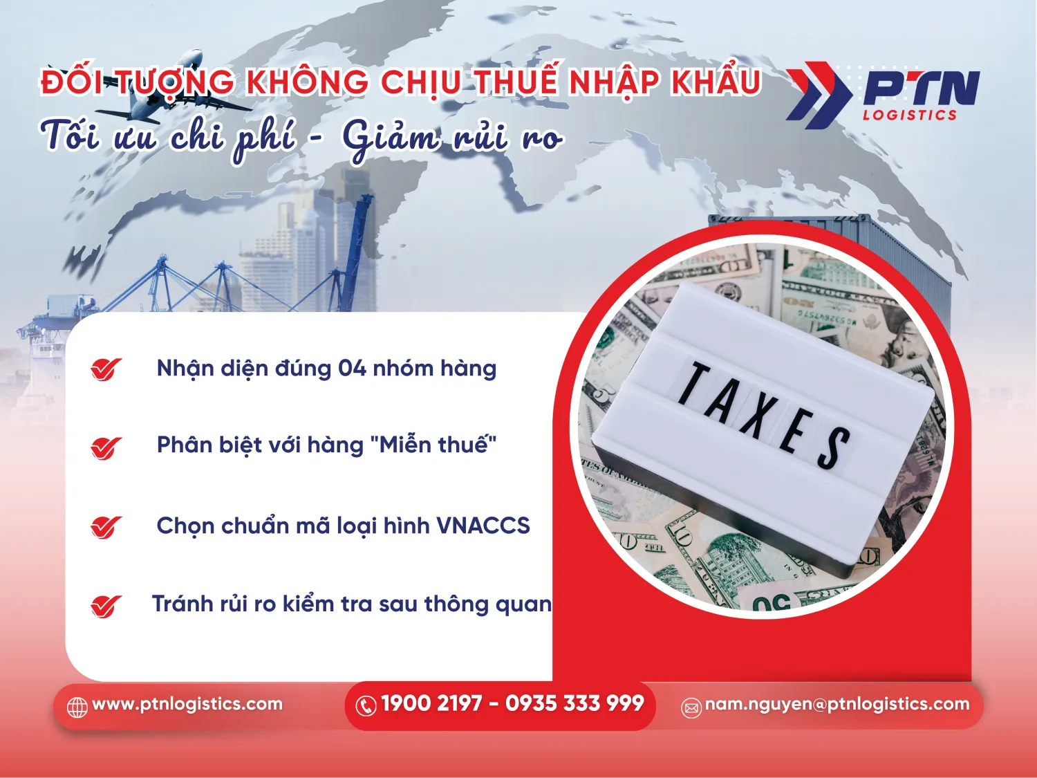 Những đối tượng không chịu thuế nhập khẩu