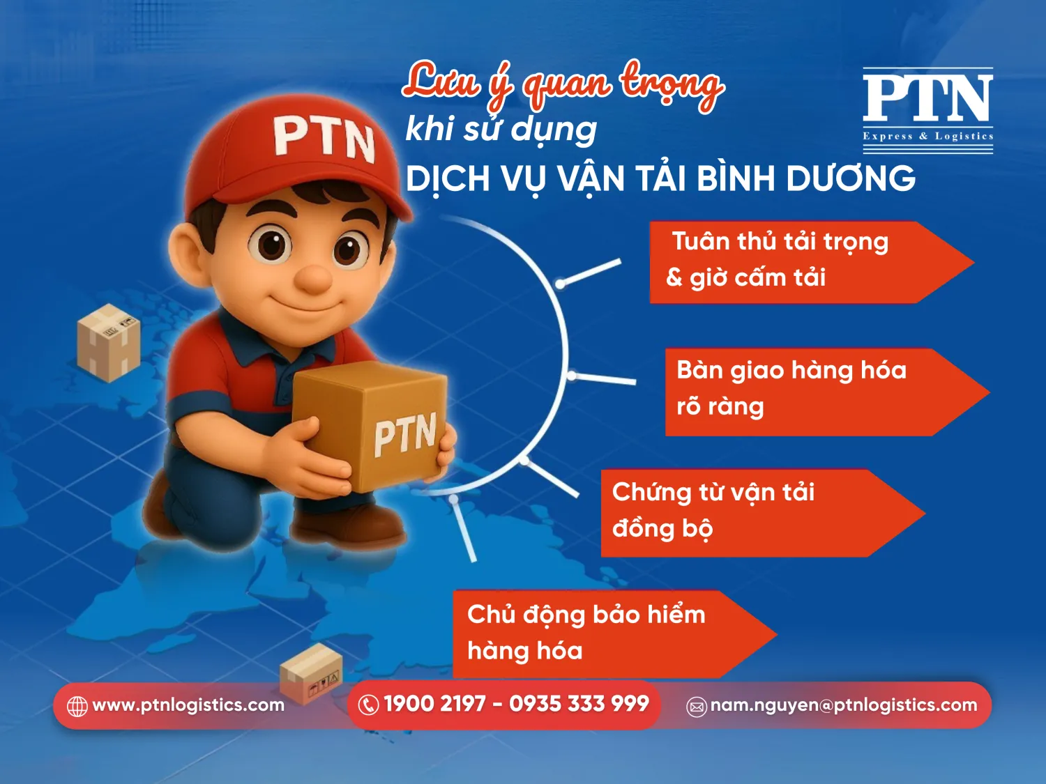 Những lưu ý khi sưu dụng dịch vụ vận tải