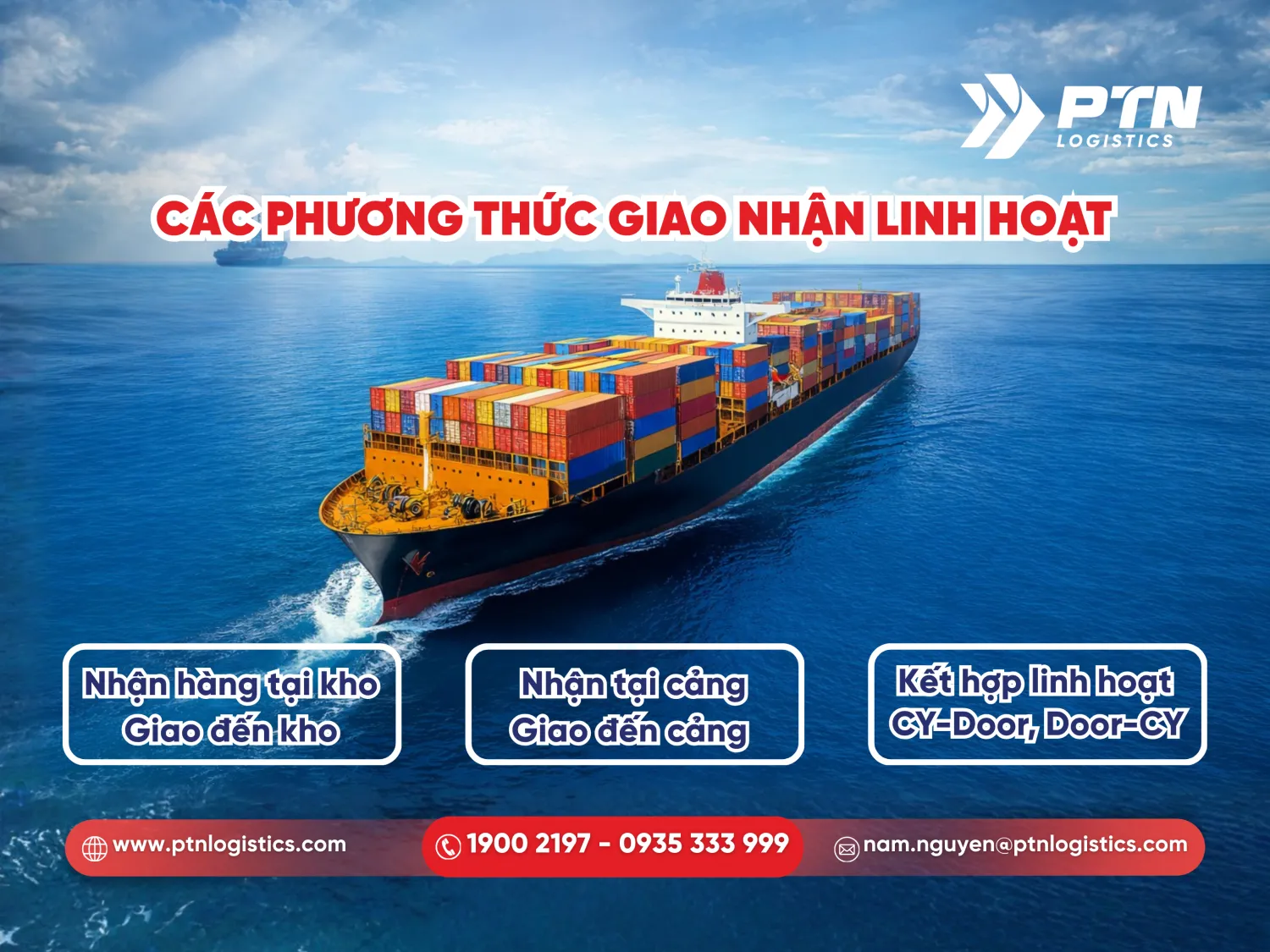 Những phương thức giao nhận linh hoạt