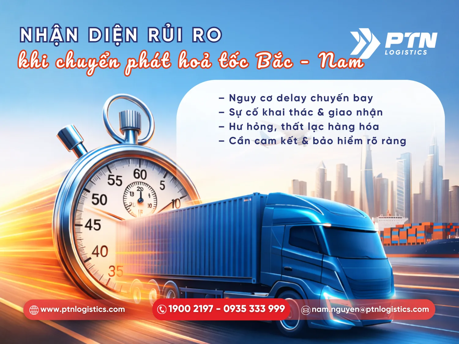 Những rủi ro khi gửi hàng hỏa tốc