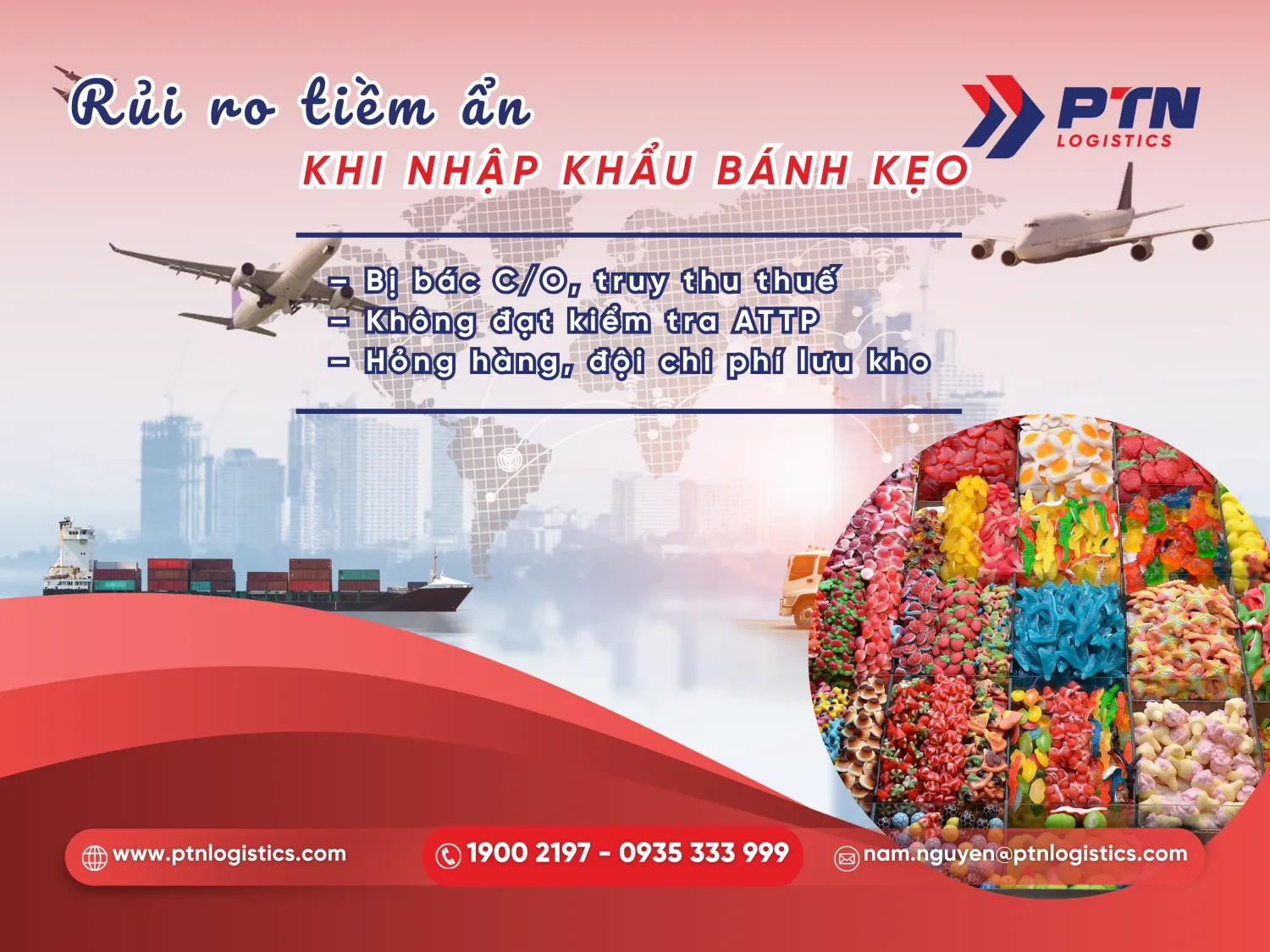 Những rủi ro khi nhập khẩu bánh kẹo