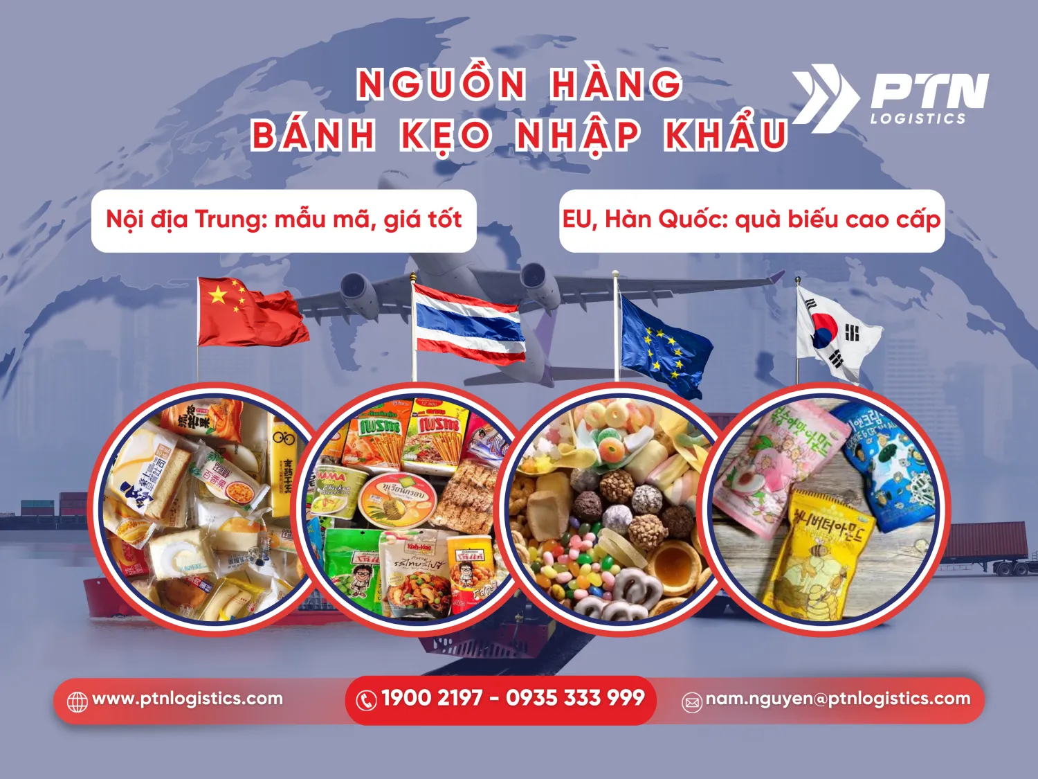 Những thị trường nhập khẩu bánh kẹo chủ lực