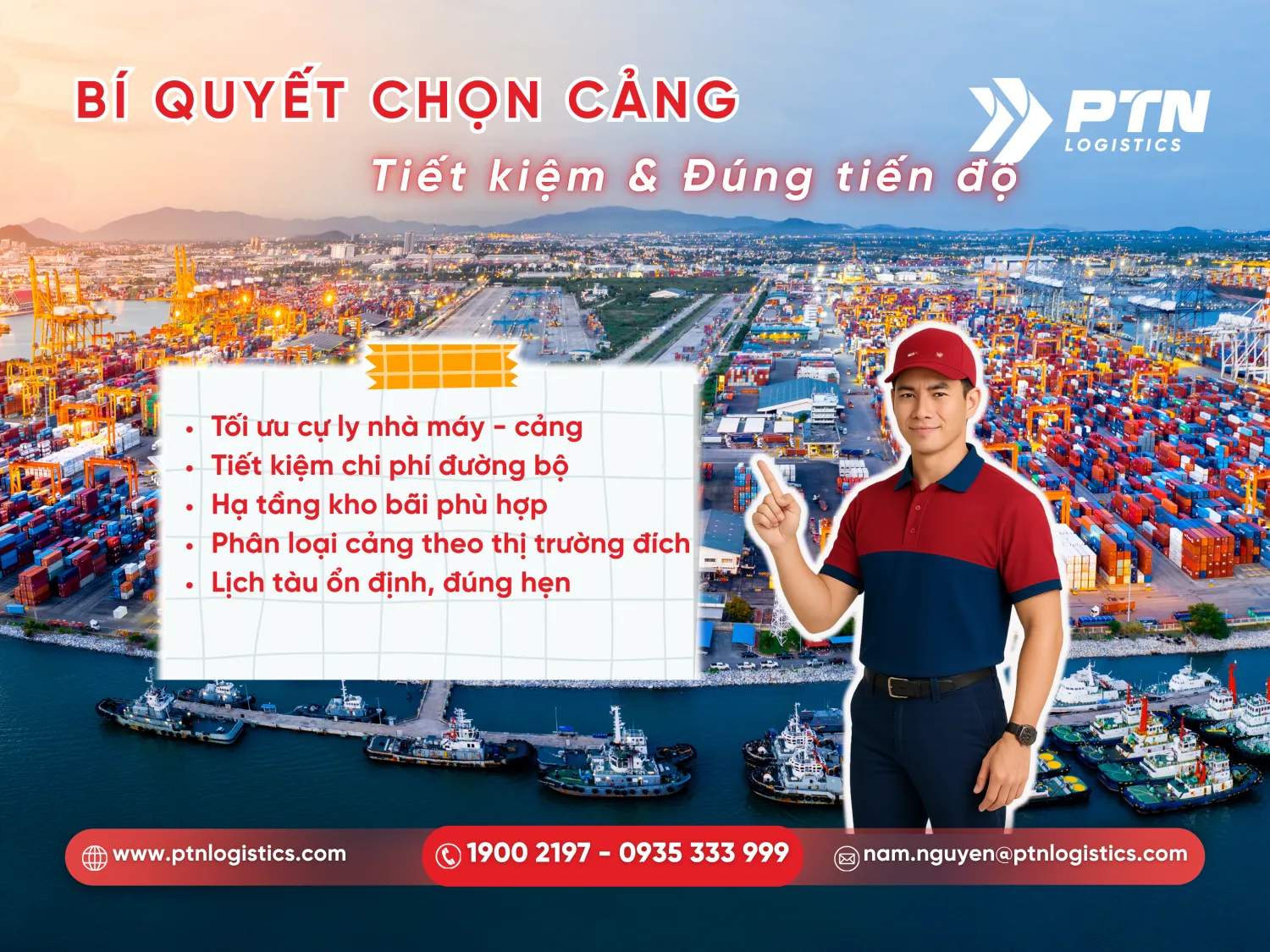Những tiêu chí lựa chọn cảng