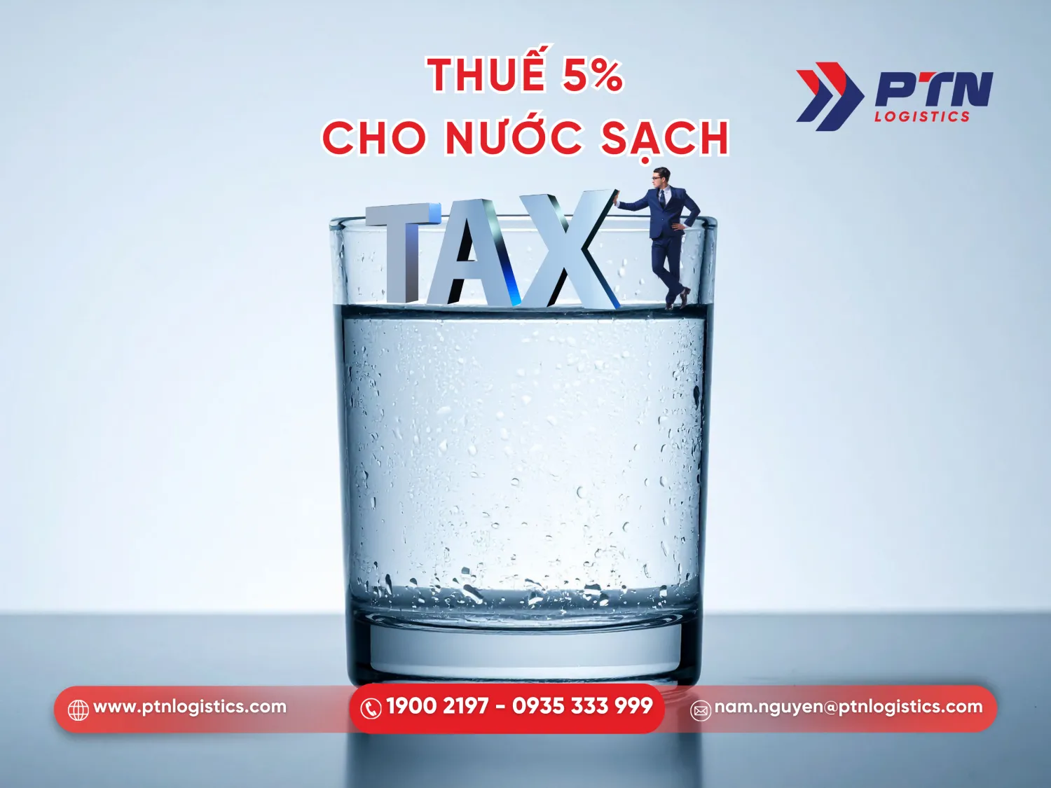 Nước sạch là nhóm hàng chịu thuế suất 5
