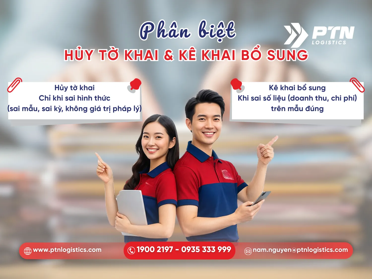 Phân biệt giữa hủy tờ khai và kê khai bổ sung