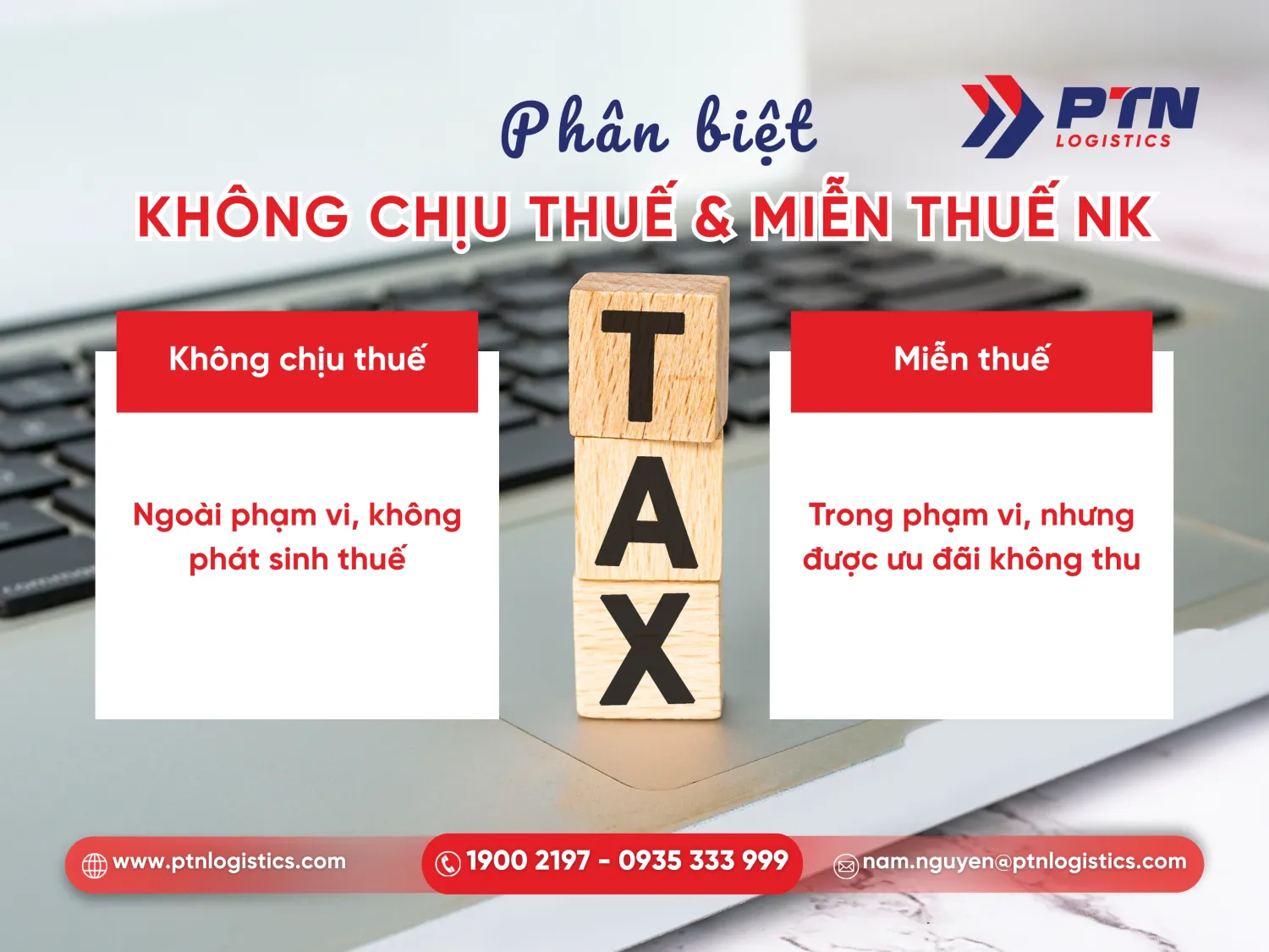 Phân biệt giữa không chịu thuế và miễn thuế