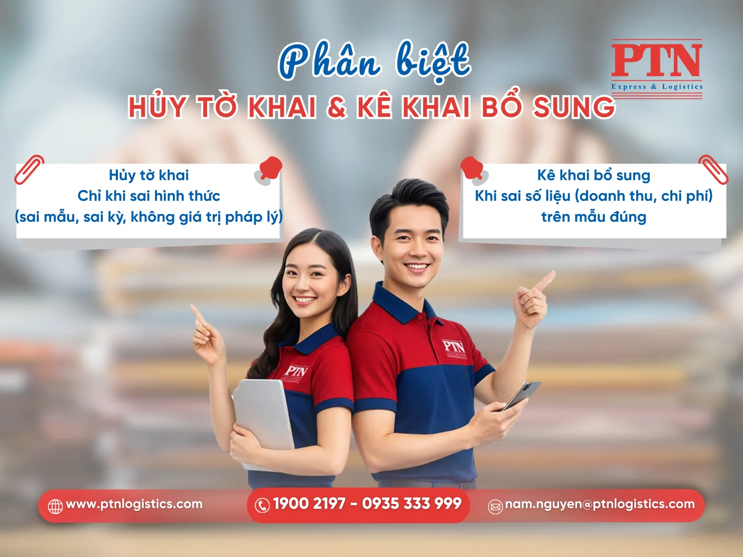 Phân biệt hủy tờ khai và kê khai bổ sung