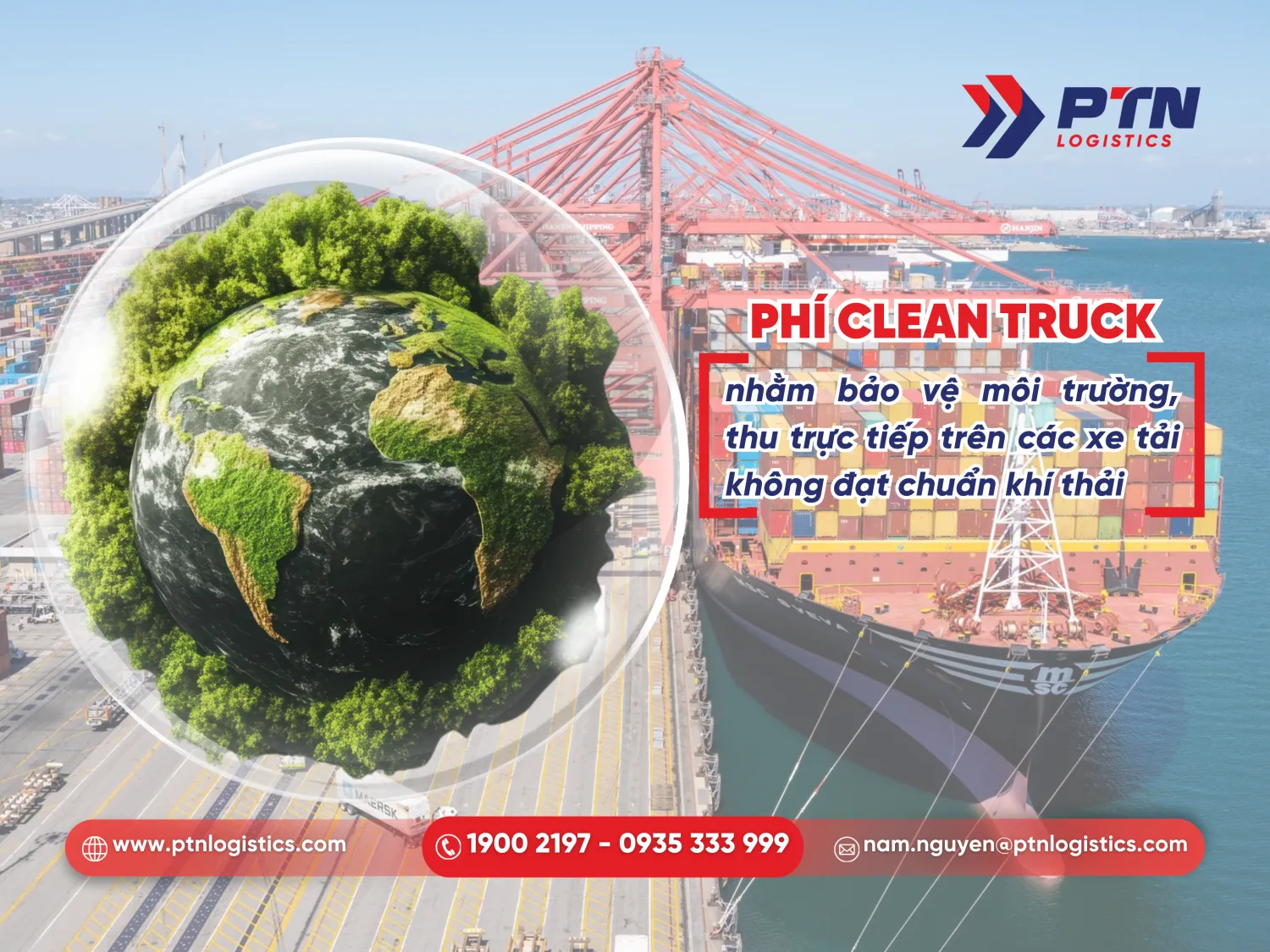 Phí clean truck nhằm bảo vệ môi trường