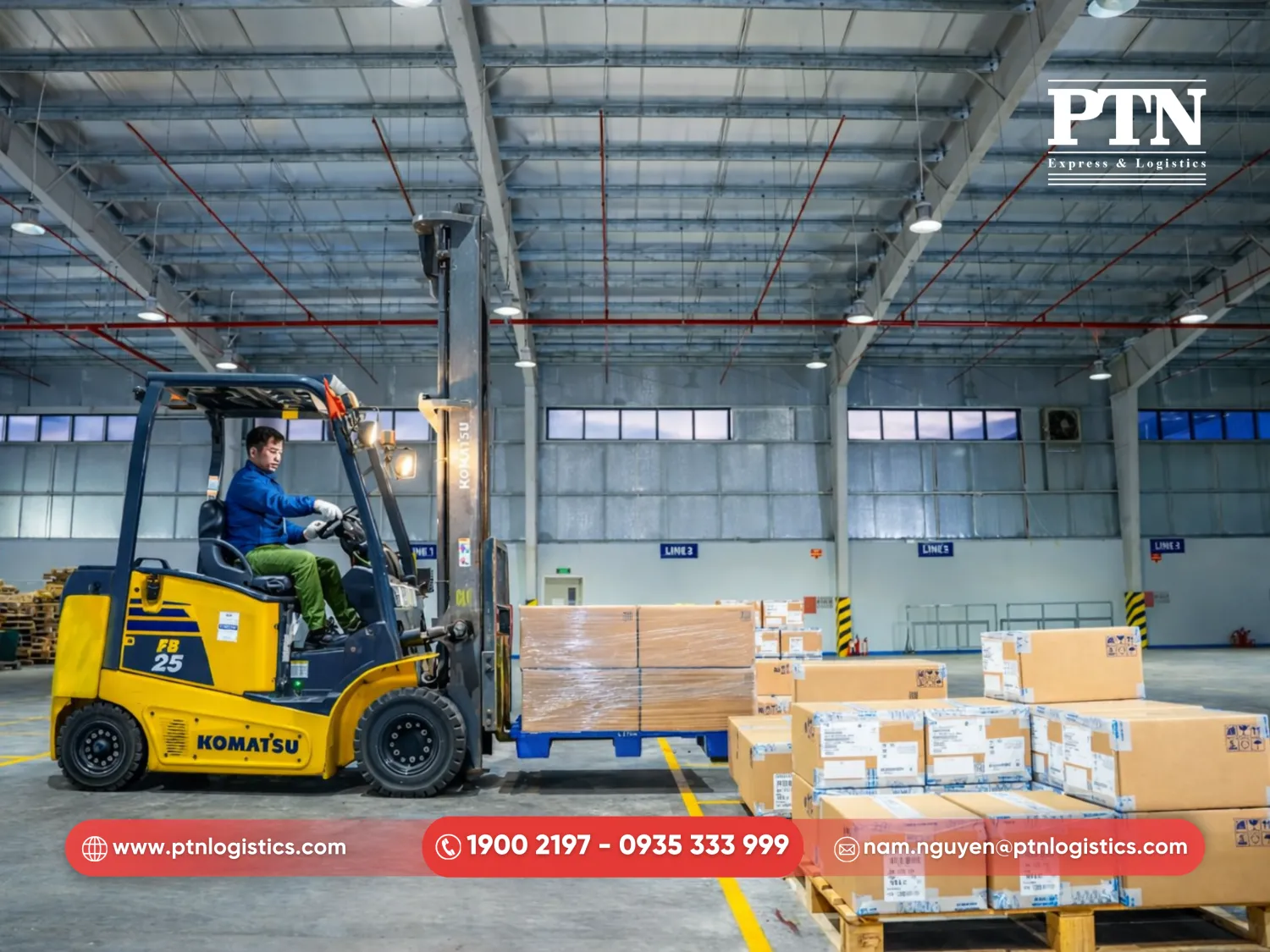 Phương án vận chuyển và sơ đồ xếp hàng hóa