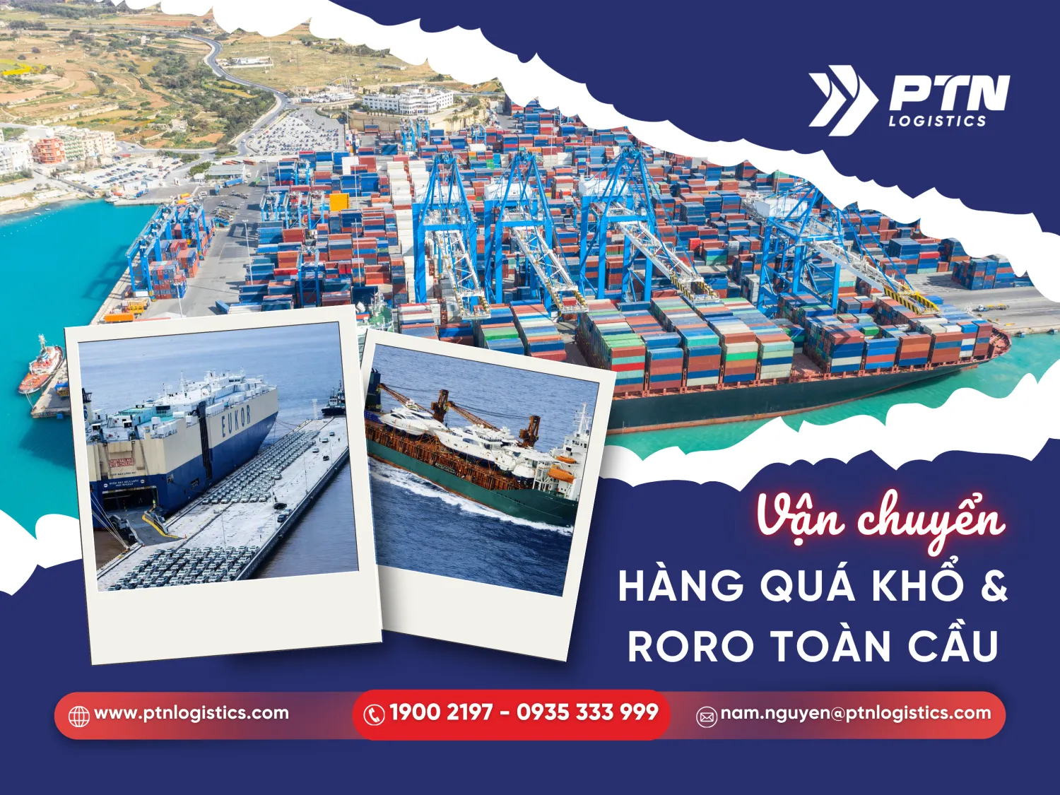 Phương thức vận chuyển Break Bulk RORO
