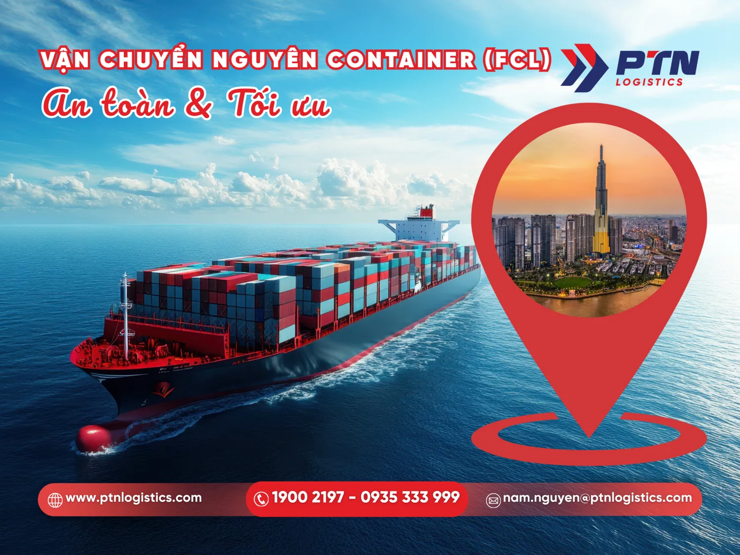 Phương thức vận chuyển hàng nguyên container