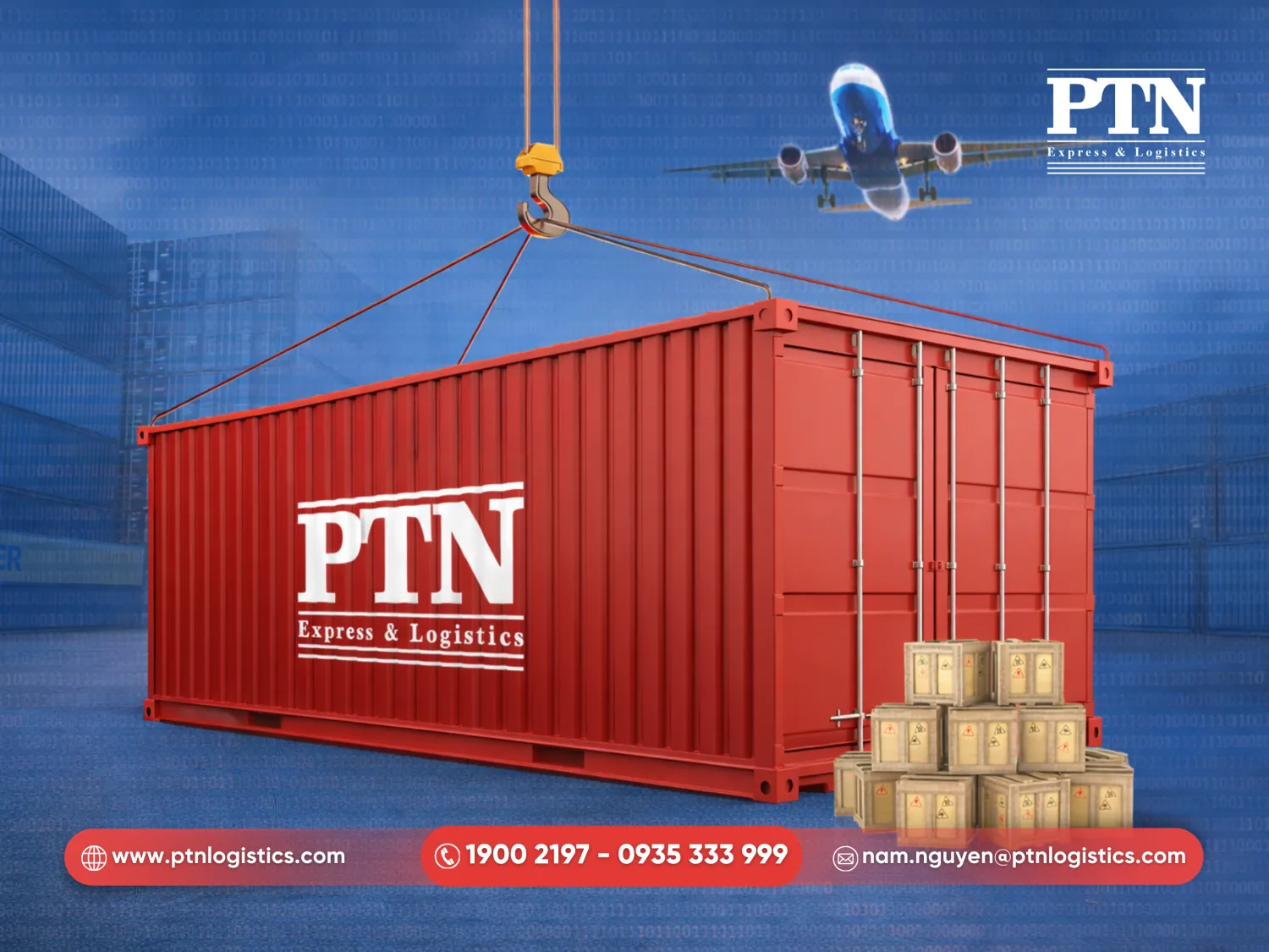 PTn cung cấp giải pháp vận tải container toàn diện