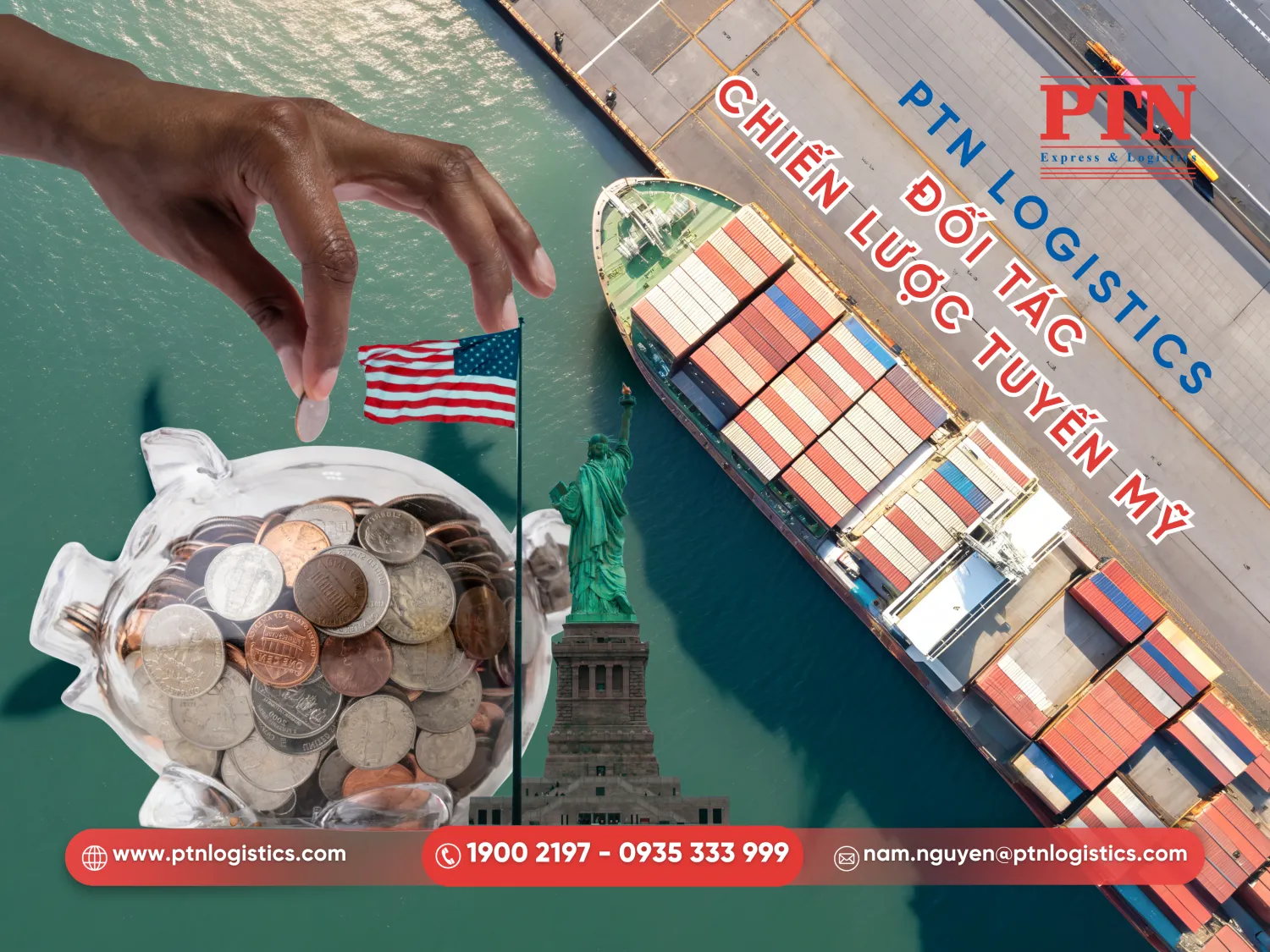 PTN giúp tối ưu chi phí gửi hàng đi Mỹ