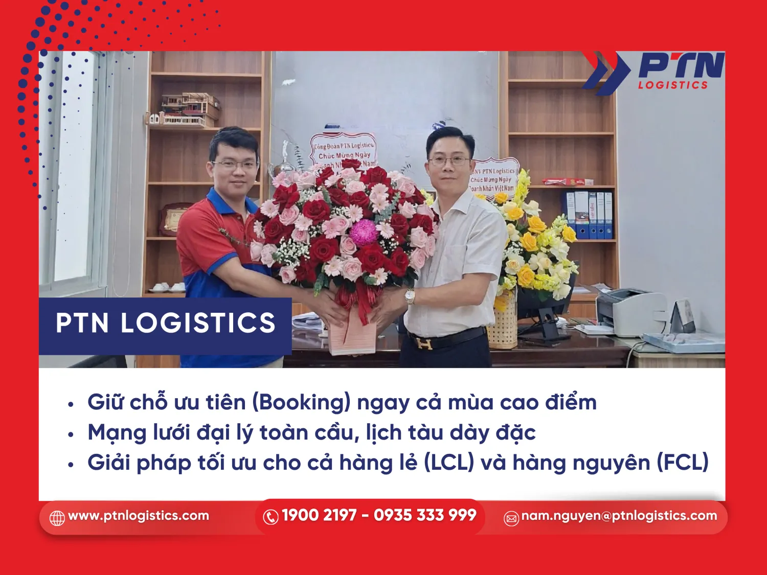 PTN là đối tác vận tải biển chiến lược