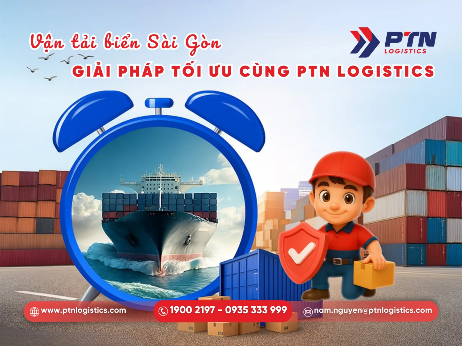 PTN Logistics cung cấp giải pháp vận tải biển tối ưu