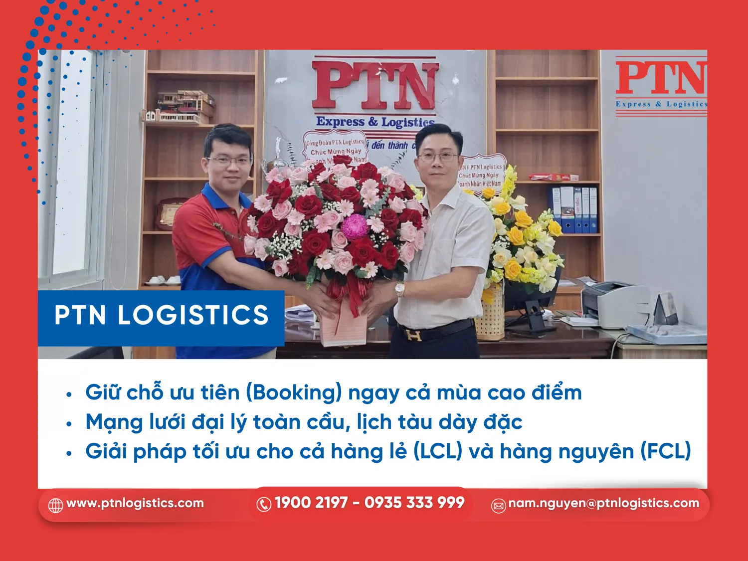 PTN Logistics là đối tác vận tải biển chiến lược
