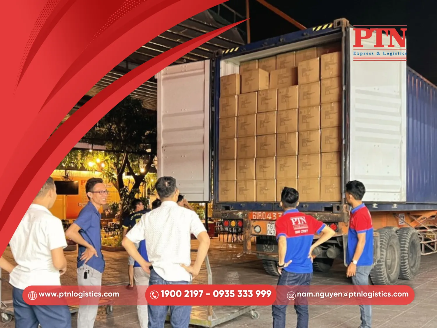 PTN Logistics là đối tác vận tải container uy tín