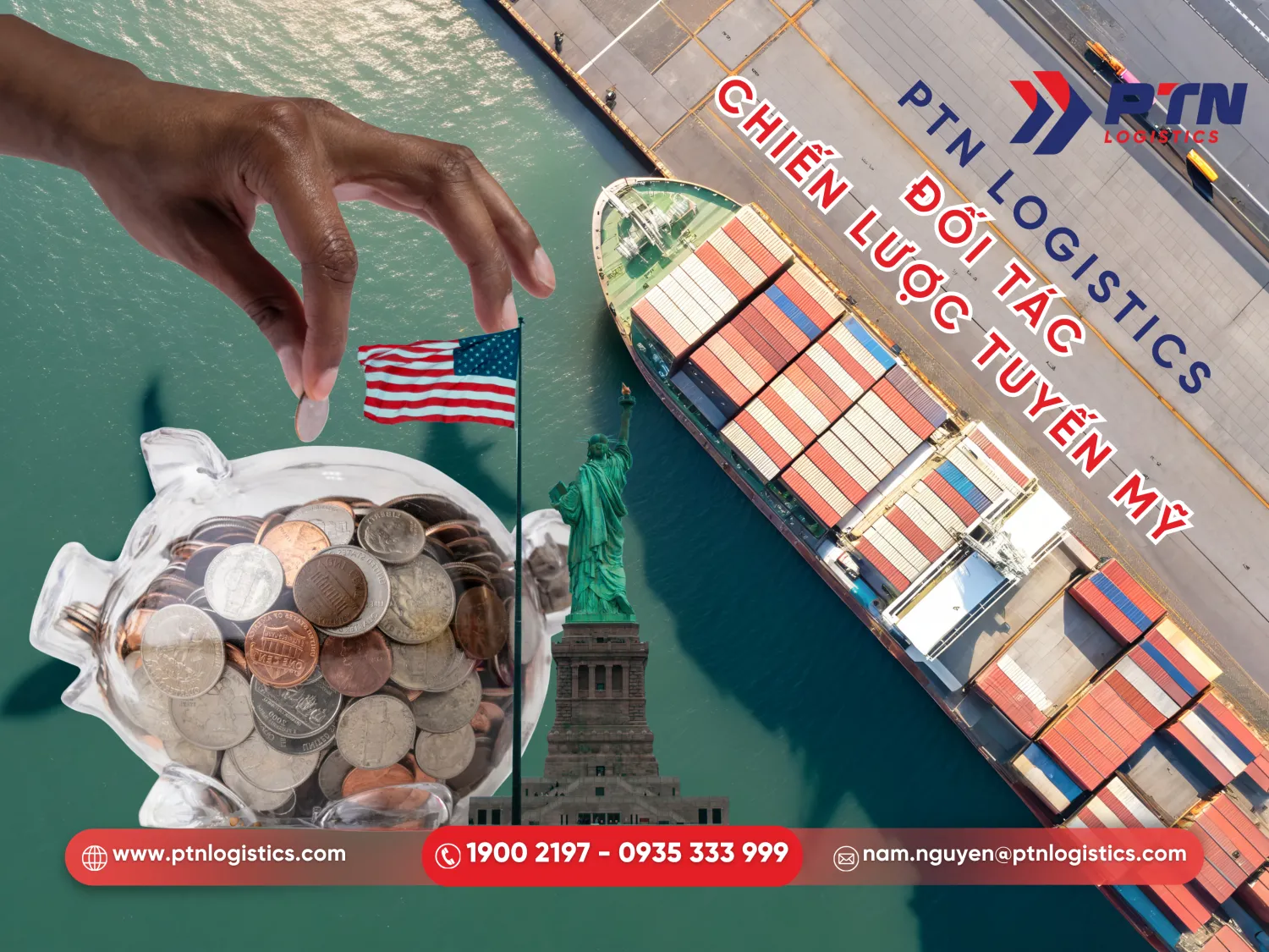 PTN Logistics giúp tối ưu chi phí gửi hàng đi Mỹ