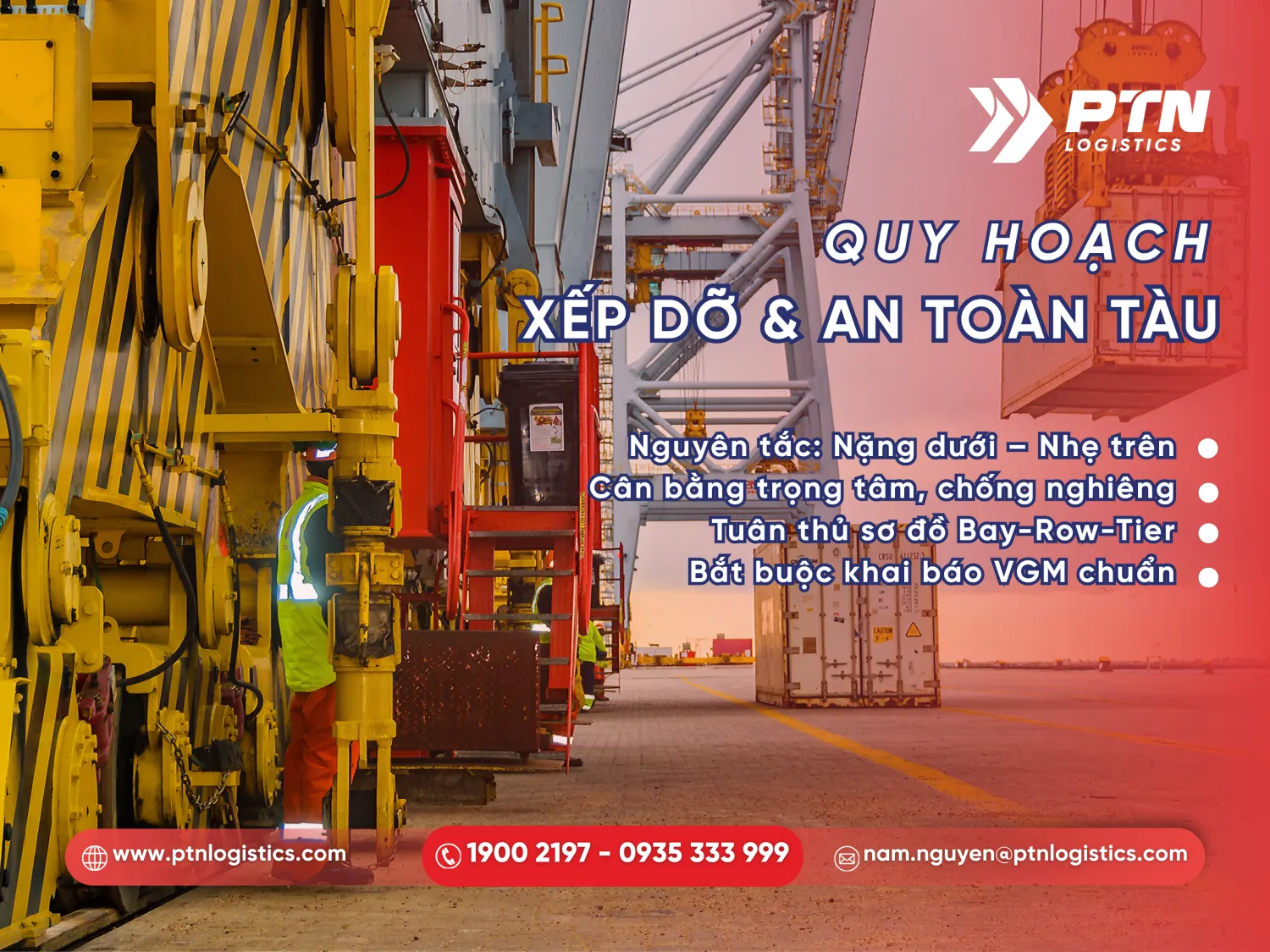Quy hoạch cách xếp đồ trên tàu container