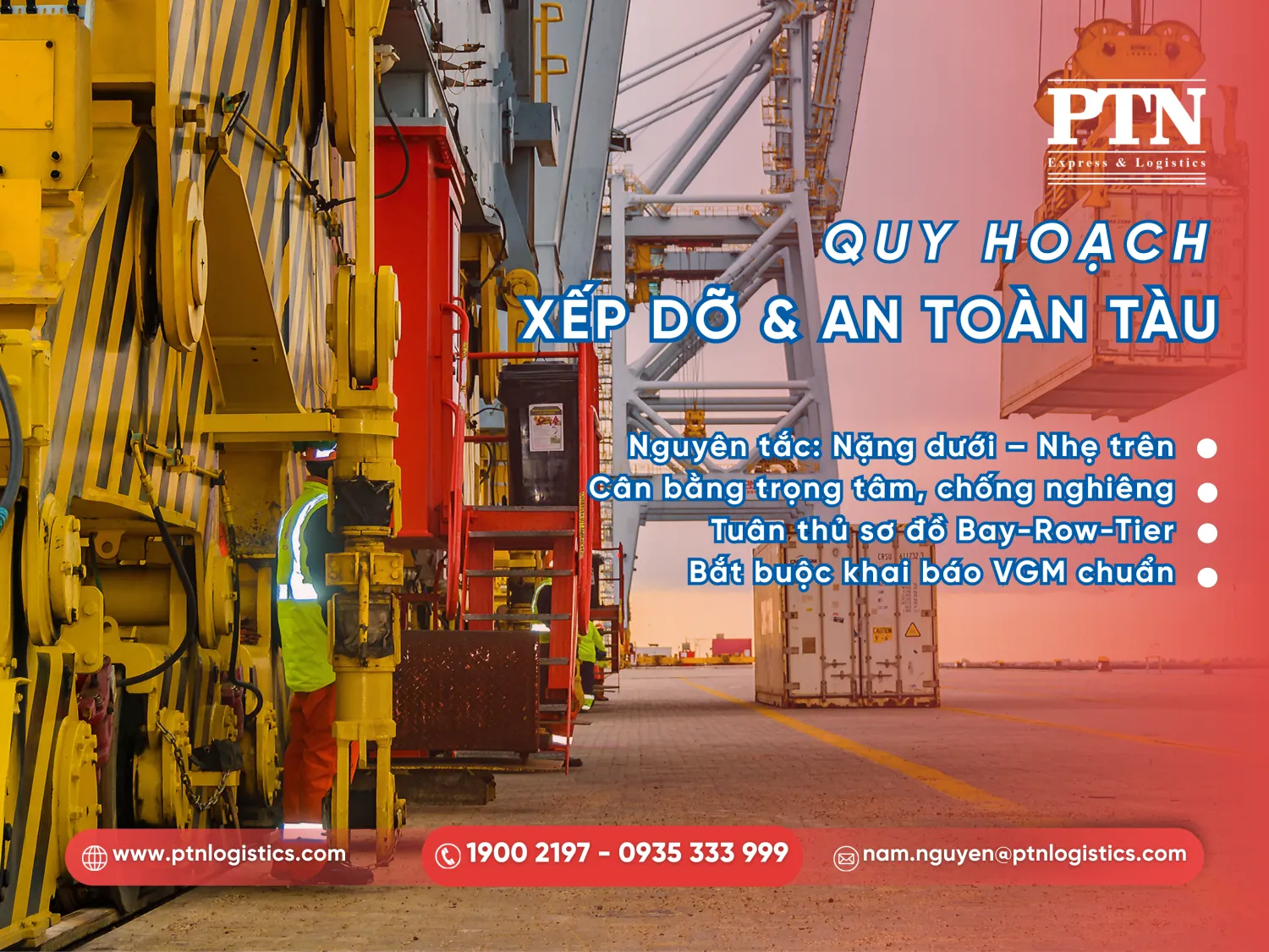 Quy hoạch xếp dỡ trên tàu container