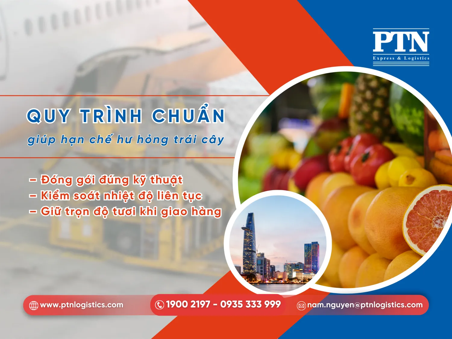 Quy trình gửi hoa quả đi Sài Gòn