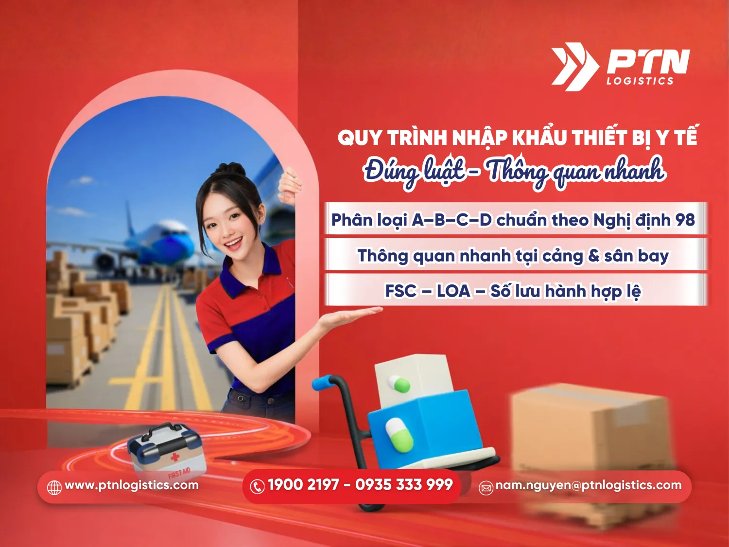 Quy trình nhập khẩu thiết bị y tế