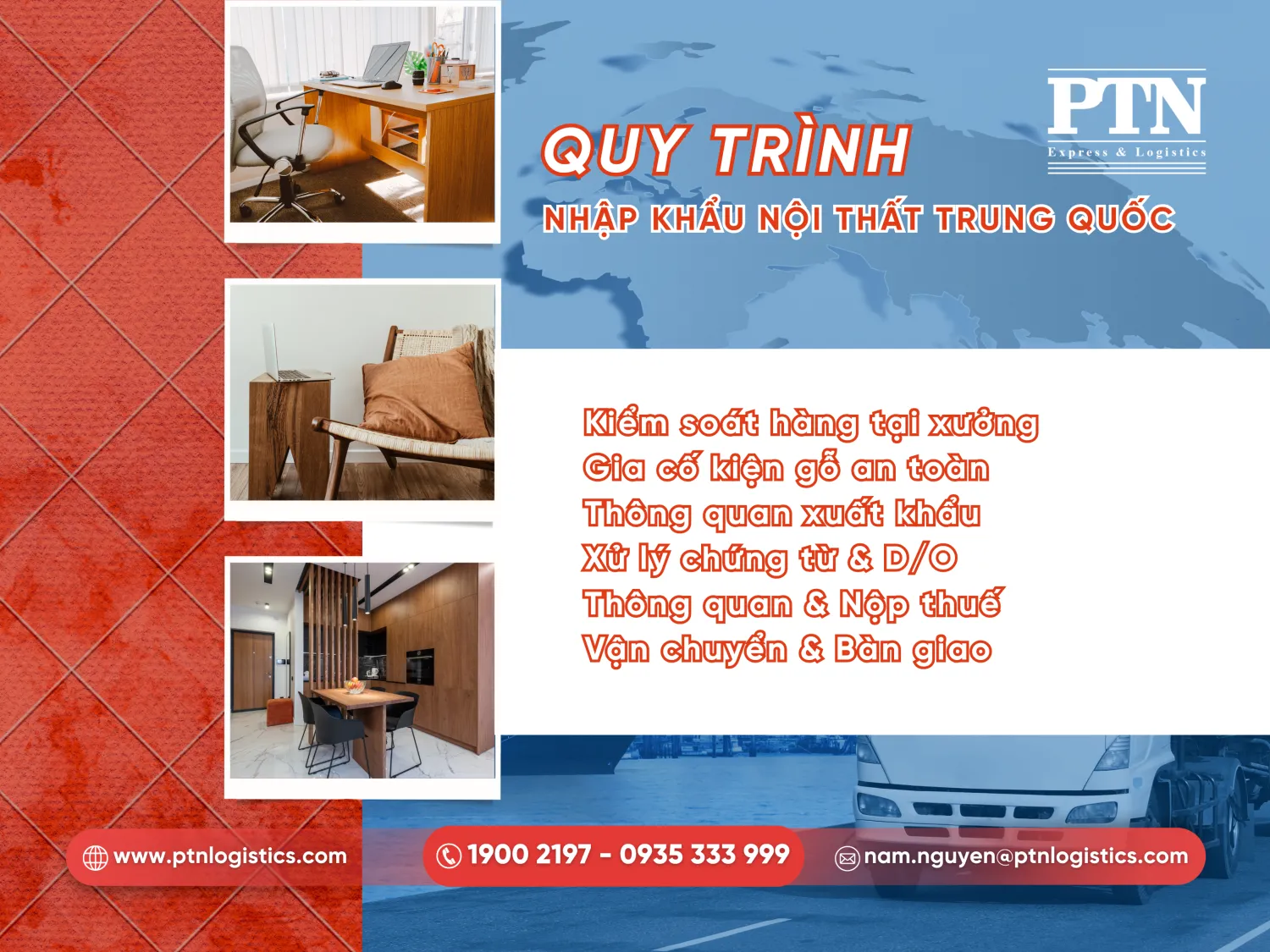 Quy trình nhập nội thất từ Trung Quốc về Việt Nam