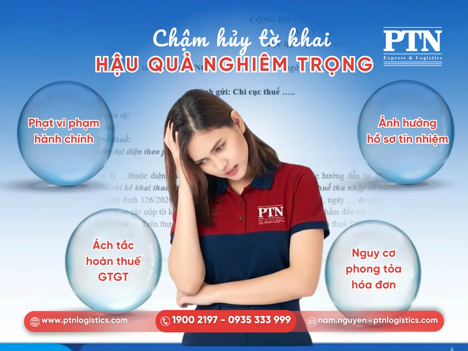 Rủi ro khi không hủy tờ khai kịp thời
