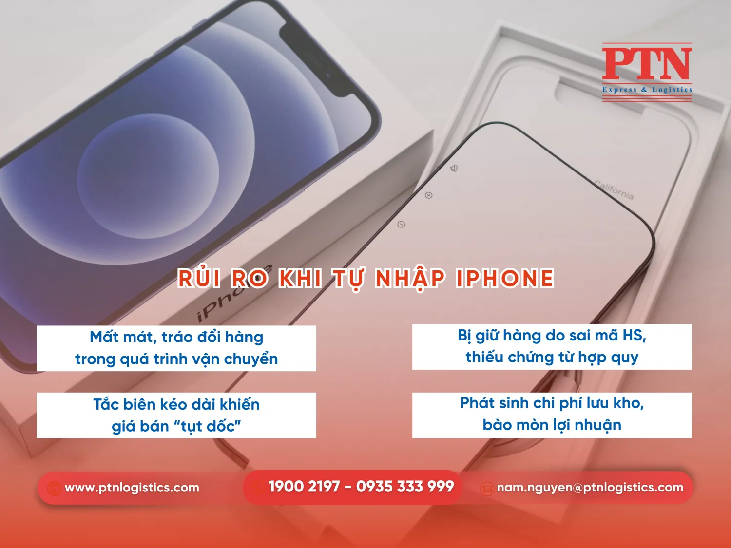 Rủi ro khi nhập hàng công nghệ giá trị cao