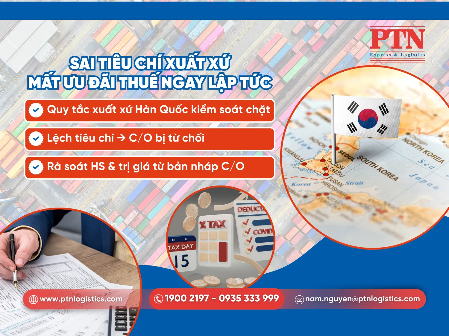 Sai tiêu chí xuất xứ - Mất ưu đãi thuế ngay lập tức