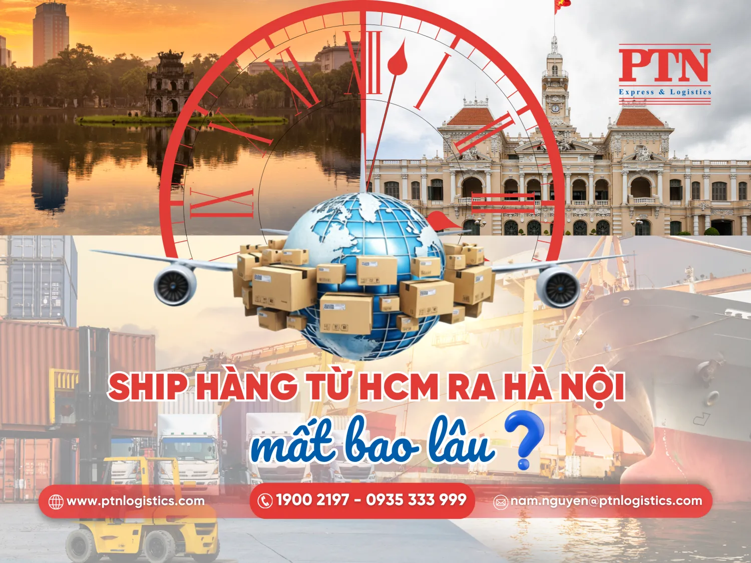 Ship hàng từ HCM ra Hà Nội mất bao lâu